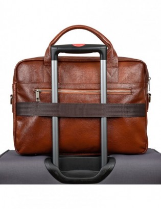 Beltimore torba męska skórzana Duża brązowa laptop J14 - zdjęcie 9