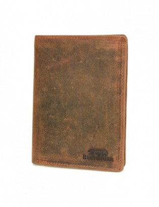 Męski portfel skórzany brązowy nubuk skóra Beltimore R82 - zdjęcie 3