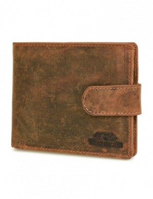 Męski portfel skórzany brązowy nubuk skóra poziomy Beltimore R85 - zdjęcie 4