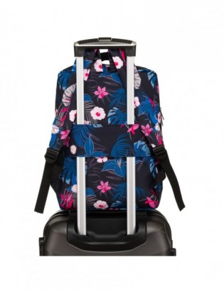 Plecak podróżny lekki bagaż podręczny unisex kwiaty kabinówka samolotowy R-PL - zdjęcie 4