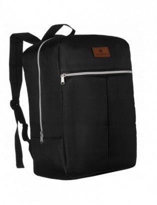Plecak podróżny lekki bagaż podręczny unisex kabinówka samolotowy czarny GBP10 - zdjęcie 1