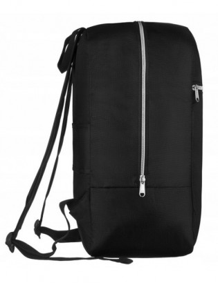Plecak podróżny lekki bagaż podręczny unisex kabinówka samolotowy czarny GBP10 - zdjęcie 3