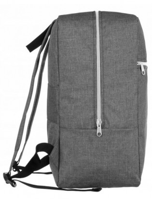 Plecak podróżny lekki bagaż podręczny unisex szary kabinówka samolotowy GBP10 - zdjęcie 3