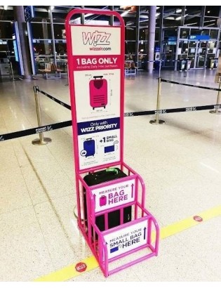 Plecak podróżny lekki bagaż podręczny unisex szary kabinówka samolotowy GBP10 - zdjęcie 9