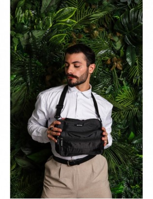 Męska torba na ramię do pracy pakowna czarna Beltimore R30 - zdjęcie 2
