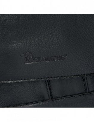 Czarna skórzana torba męska elegancka aktówka teczka na dokumenty Beltimore J19 - zdjęcie 6