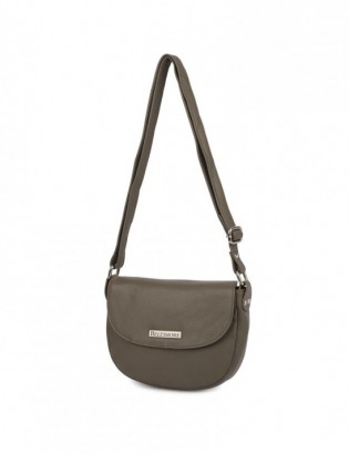 Torebka damska skórzana listonoszka mała premium slim klasyczna taupe Beltimore L57 - zdjęcie 5