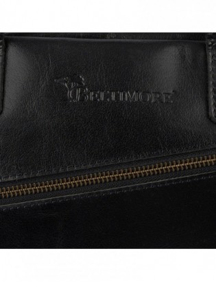 Torba męska skórzana na ramię laptopa duża czarna biznesowa Beltimore N01 - zdjęcie 8
