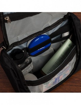 Kosmetyczka podróżna czarna unisex organizer lusterko Beltimore R26 - zdjęcie 6