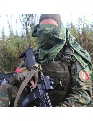Chusta uniwersalna arafatka militarna wojskowa bawełniana duża zielona Beltimore SC-01 - zdjęcie 7