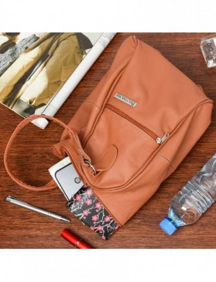 Plecak damski skórzany torebka 2w1 rudy Beltimore 019 - zdjęcie 2