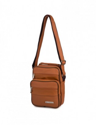 Męska mała torba skórzana przez ramię Beltimore camel G19 - zdjęcie 4