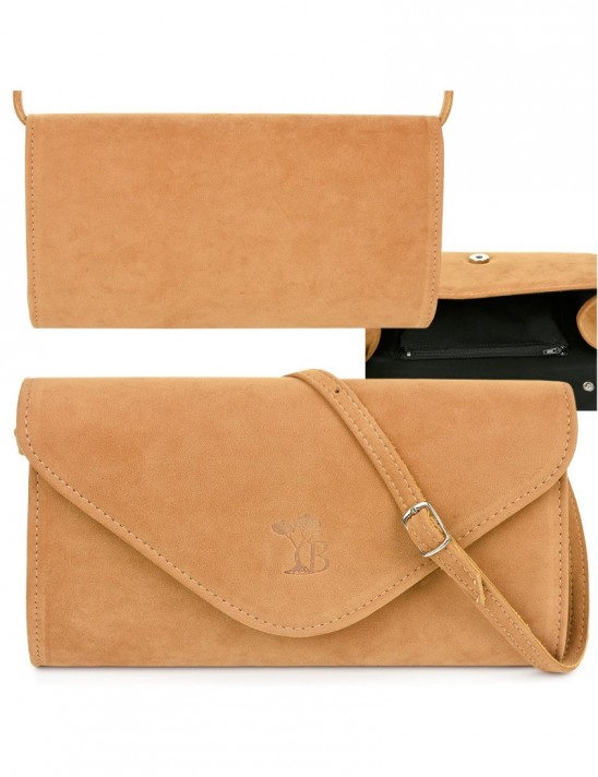 Camelowa Damska Torebka Kopertówka Mała Beltimore W19