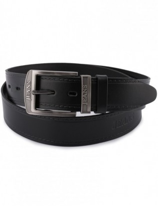 Pasek męski skórzany premium szeroki 4cm klasyczny czarny Beltimore Jeans E01 - zdjęcie 6
