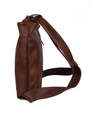 Plecak Torebka Skórzana damska A4 worek Beltimore brązowa U37 - zdjęcie 5