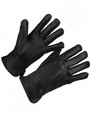 Rękawiczki skórzane damskie czarne polar touch finger na dotyk BELTIMORE K40 - zdjęcie 3