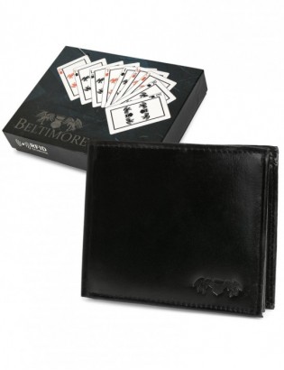 Męski ekskluzywny portfel skóra naturalna licowa klasyczny poziomy RFiD Beltimore G12 - zdjęcie 1