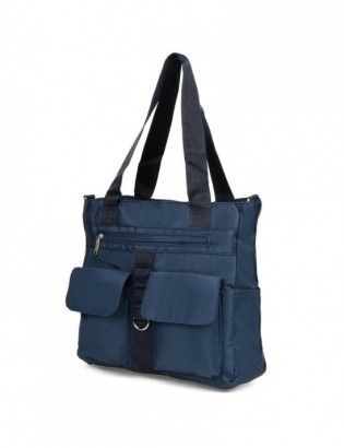Granatowa damska torebka Beltimore lekka duża A4 J31 - zdjęcie 1