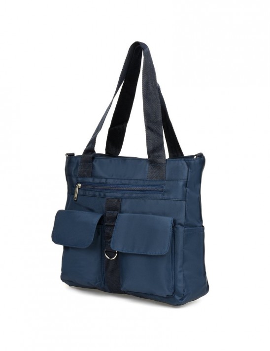 Granatowa damska torebka Beltimore lekka duża A4 J31