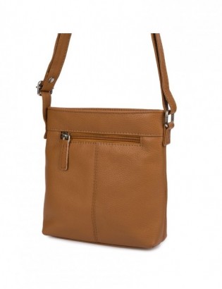 Torebka damska skórzana listonoszka mała premium slim klasyczna brązowa Beltimore L51 - zdjęcie 8