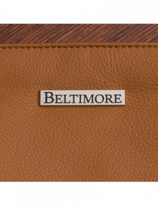Torebka damska skórzana listonoszka mała premium slim klasyczna brązowa Beltimore L51 - zdjęcie 10