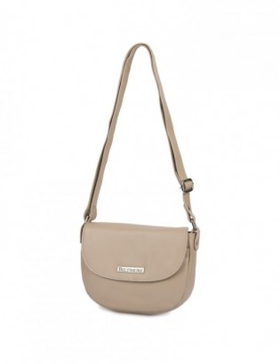 Torebka damska skórzana listonoszka mała premium slim klasyczna beżowa Beltimore L57 - zdjęcie 8