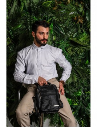 Męska torba skórzana raportówka poręczna brązowa Beltimore G68 - zdjęcie 8