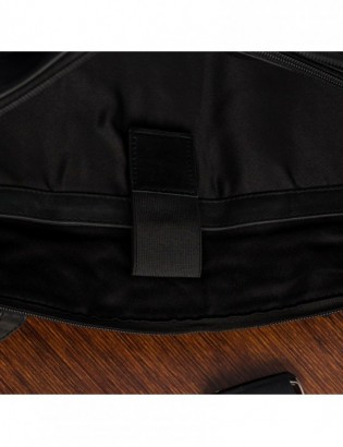 Torebka skórzana damska klasyczna duża A4 na ramię laptopa 13" Beltimore czarna N35 - zdjęcie 9