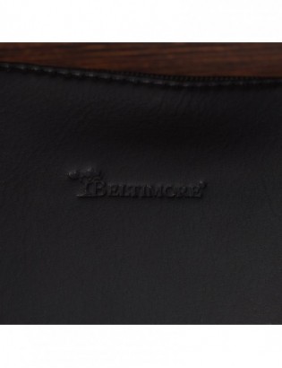 Torebka skórzana damska klasyczna duża A4 na ramię laptopa 13" Beltimore czarna N35 - zdjęcie 11