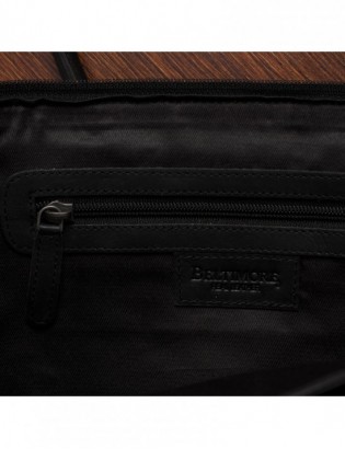 Torebka skórzana damska klasyczna duża A4 na ramię Beltimore czarna N34 - zdjęcie 8