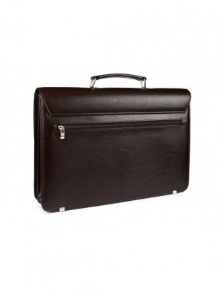 Brązowa męska aktówka Beltimore teczka elegancka pojemna W37 - zdjęcie 3