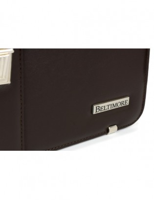 Brązowa męska aktówka Beltimore teczka elegancka pojemna W37 - zdjęcie 4