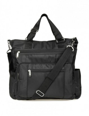 Czarna Damska Torebka Beltimore Lekka Duża A4 J30 - zdjęcie 7