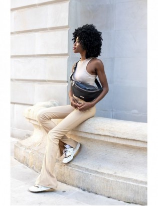 Czarna nerka saszetka damska biodrówka Beltimore eko V19 - zdjęcie 3