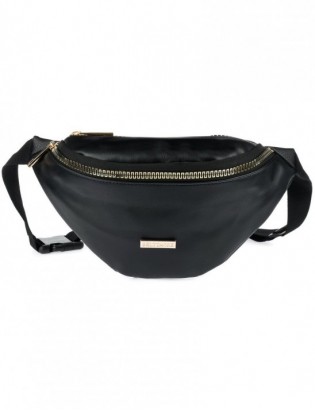 Czarna nerka saszetka damska biodrówka Beltimore eko V19 - zdjęcie 7