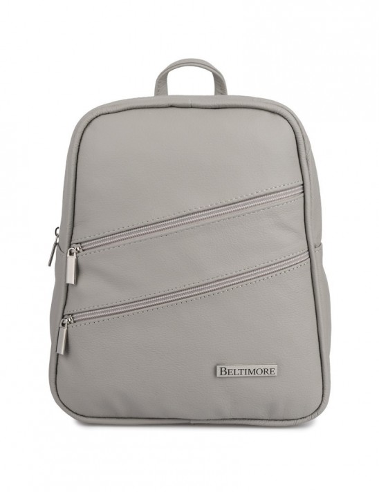 Plecak torebka damska Skórzana Beltimore jasno szary022