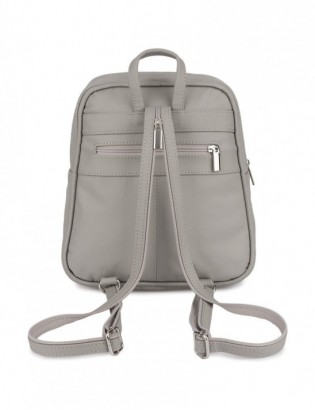 Plecak torebka damska Skórzana Beltimore jasno szary022 - zdjęcie 8