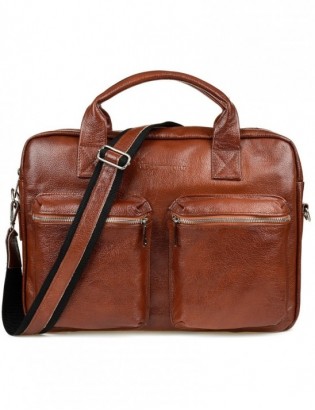 Beltimore torba męska skórzana Duża brązowa laptop J15 - zdjęcie 3