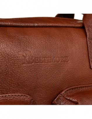 Beltimore torba męska skórzana Duża brązowa laptop J15 - zdjęcie 6