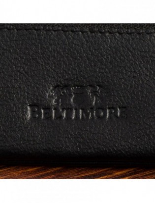 Skórzane etui na klucze trzy komory portmonetka kluczówka czarna Beltimore E45 - zdjęcie 10