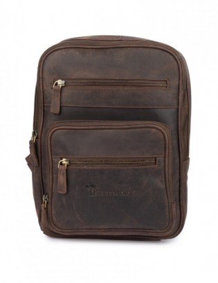 Plecak skórzany saszetka przez ramię crossbody modna 2-komorowa Beltimore N25 - zdjęcie 7