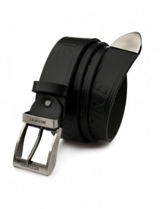 Beltimore męski skórzany pasek szeroki jeans czarny 524 - zdjęcie 8