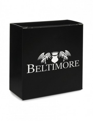 Beltimore męski skórzany pasek szeroki jeans czarny 524 - zdjęcie 12