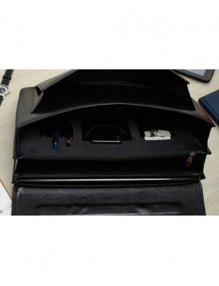 Czarna Beltimore aktówka męska eko skóra elegancka neseser W36 - zdjęcie 5