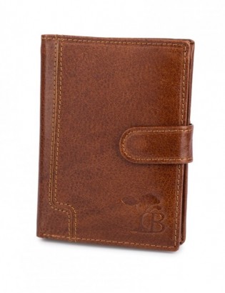 Portfel skórzany męski pionowy klasyczny brązowy RFiD Beltimore D41 - zdjęcie 8