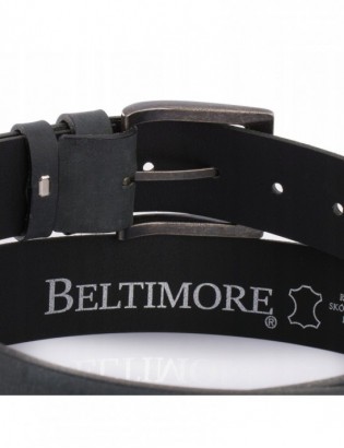 Zestaw prezentowy męski skórzany pasek portfel czarny pudełko Beltimore T79 - zdjęcie 4