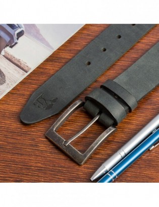 Zestaw prezentowy męski skórzany pasek portfel czarny pudełko Beltimore T79 - zdjęcie 5