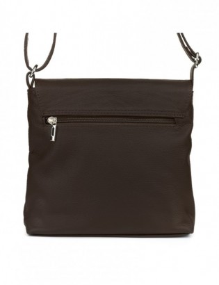 Torebka damska skórzana mała listonoszka Beltimore brązowa H32 - zdjęcie 3