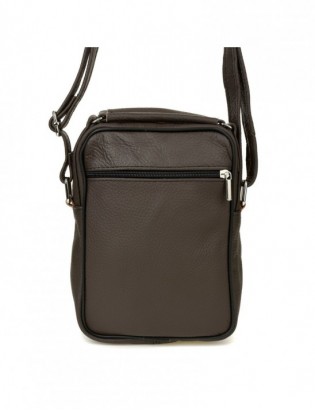 Beltimore brązowa męska mała skórzana torba listonoszka G62 - zdjęcie 3