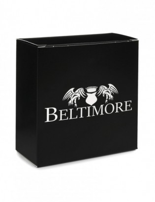 BELTIMORE pasek męski skórzany klamra automat czarny A19 - zdjęcie 8